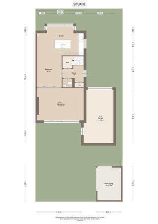 Floorplan - Hooge Veld 33, 4152 DA Rhenoy